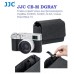 JJC CB-M DGRAY Темно-серый чехол для фотоаппарата Fujifilm X100VI, X100V, X-E5, Canon PowerShot V1