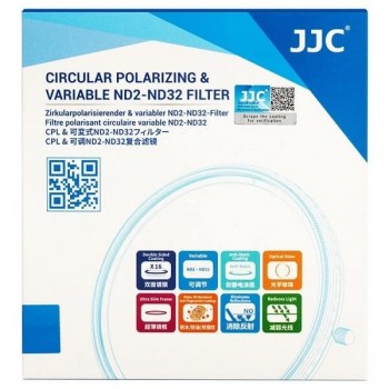 JJC F-NC62 Circular Polarizing & Variable ND2-ND32
