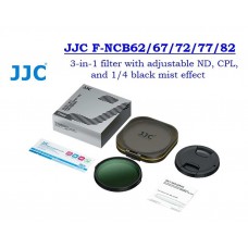 JJC F-NCB67 3-in-1 filter with adjustable ND, CPL, and 1/4 black mist effect