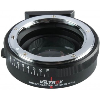 Адаптер Viltrox NF-M43X 0,71x Booster для Nikon G/D/F mount to M4/3 mirrorless camera