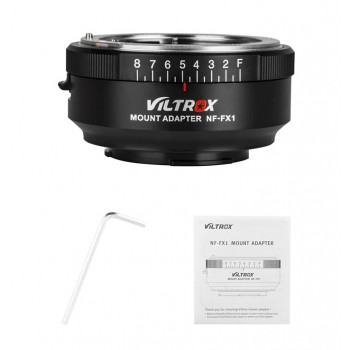 Viltrox NF-FX1 адаптер для Nikon G&D series lenses to FUJI X-mount cameras