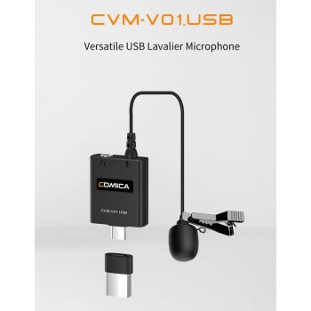 Универсальный петличный USB-микрофон Comic CVM-V01.USB