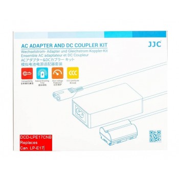 JJC DCD-LPE17CNB сетевой адаптер с DR-E17 аналог Canon ACK-E17