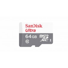 Карта памяти SANDISK ultra MicroSDXC 64ГБ 80MB/s 533X (SDSQUNS-064G-GNMA)