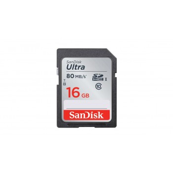 Карта памяти SanDisk Ultra SDHC 16GB Class 10 UHS-I 80MB/s 533X (SDSDUNC-016G-GN6IN)