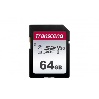 Карта памяти Transcend 64GB 300S UHS-I V30 95MB/s U3 (TS64GSDC300S)