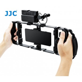 JJC SPC-UN1R  Многофункциональный Стабилизатор-клетка с беспроводным пультом и ремешок на запястье для съёмки с мобильного и фото