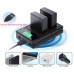 Двойное зарядное у-во USB-LCD-PSBLS5/BLS50/BLS1 Micro и Type-C Dual charger с дисплеем