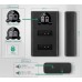 купить недорого двойное зарядное у-во dl-nb13l micro и type-c usb charger с инфо индикатором для canon nb13l