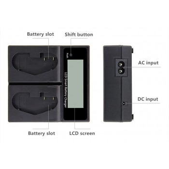 Двойное зарядное у-во с инфо индикатором Gokyo BC-Q2 Для Canon LP-E4/4N/LP-E19