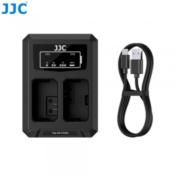 JJC DCH-FW50TC Двойное зарядное у-во для Sony NP-FW50